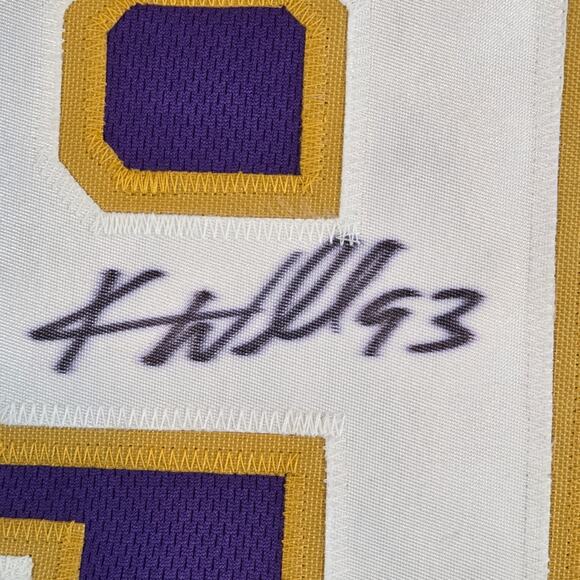 Williams Wall Vikings #93 #94 Kevin Williams Signed Jersey JSA COA XL Purple - Picture 6 of 16